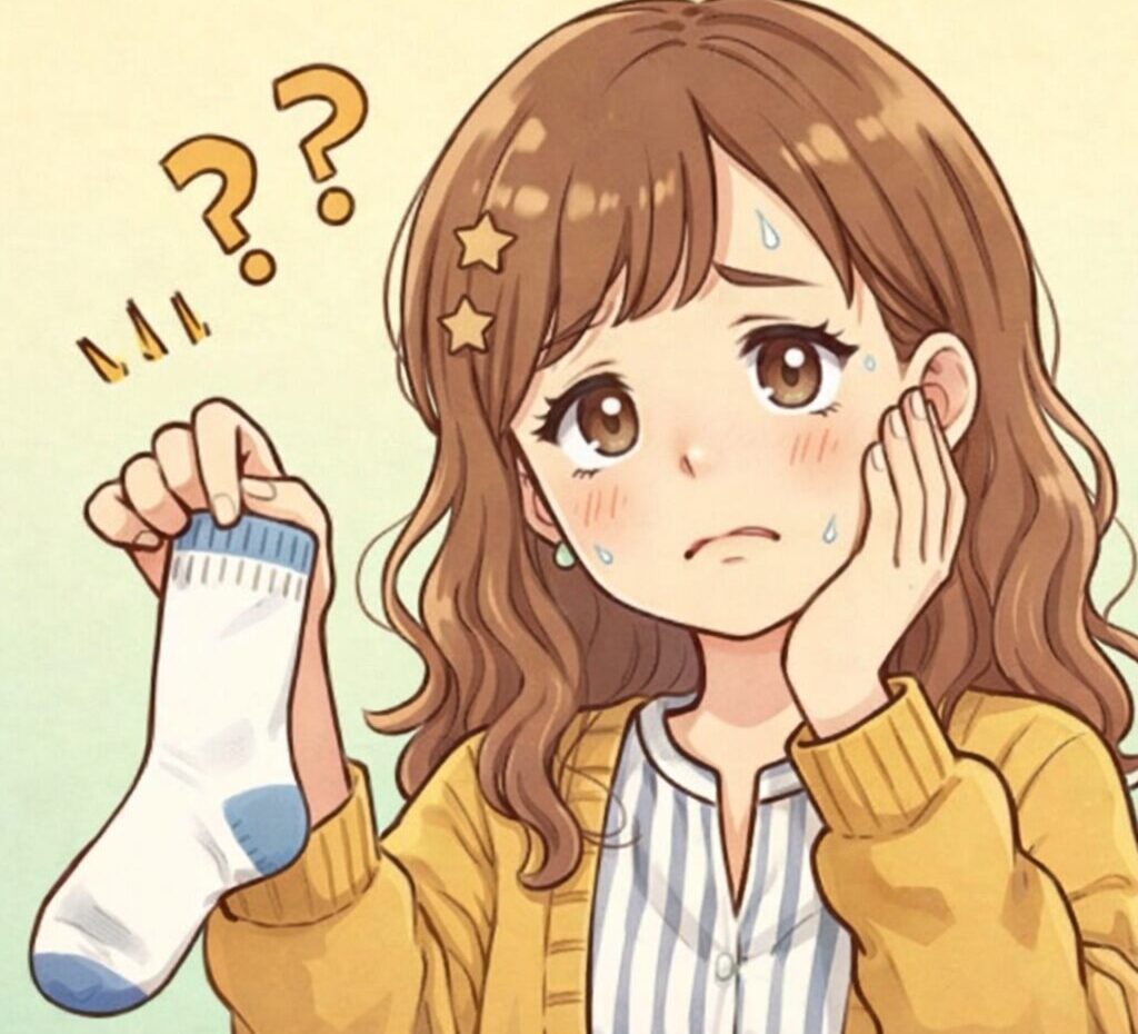 靴下の片っぽが見つからないよ